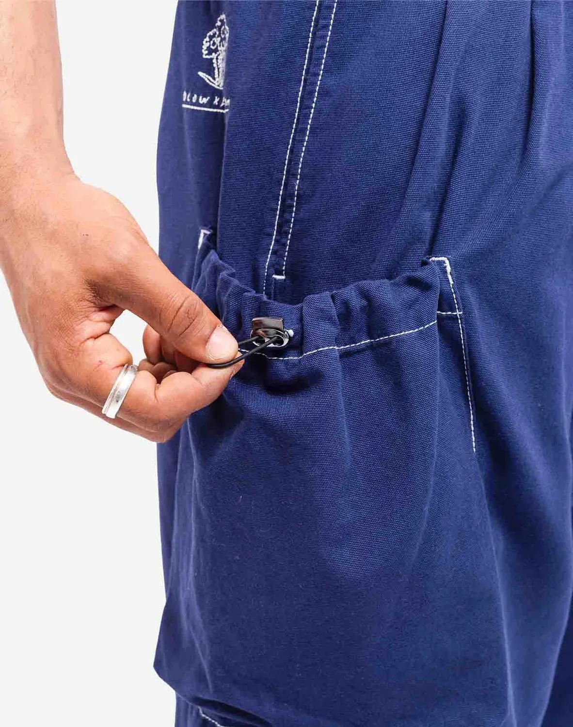 Olow Bruce Paint pantalon bleu outremer canvas