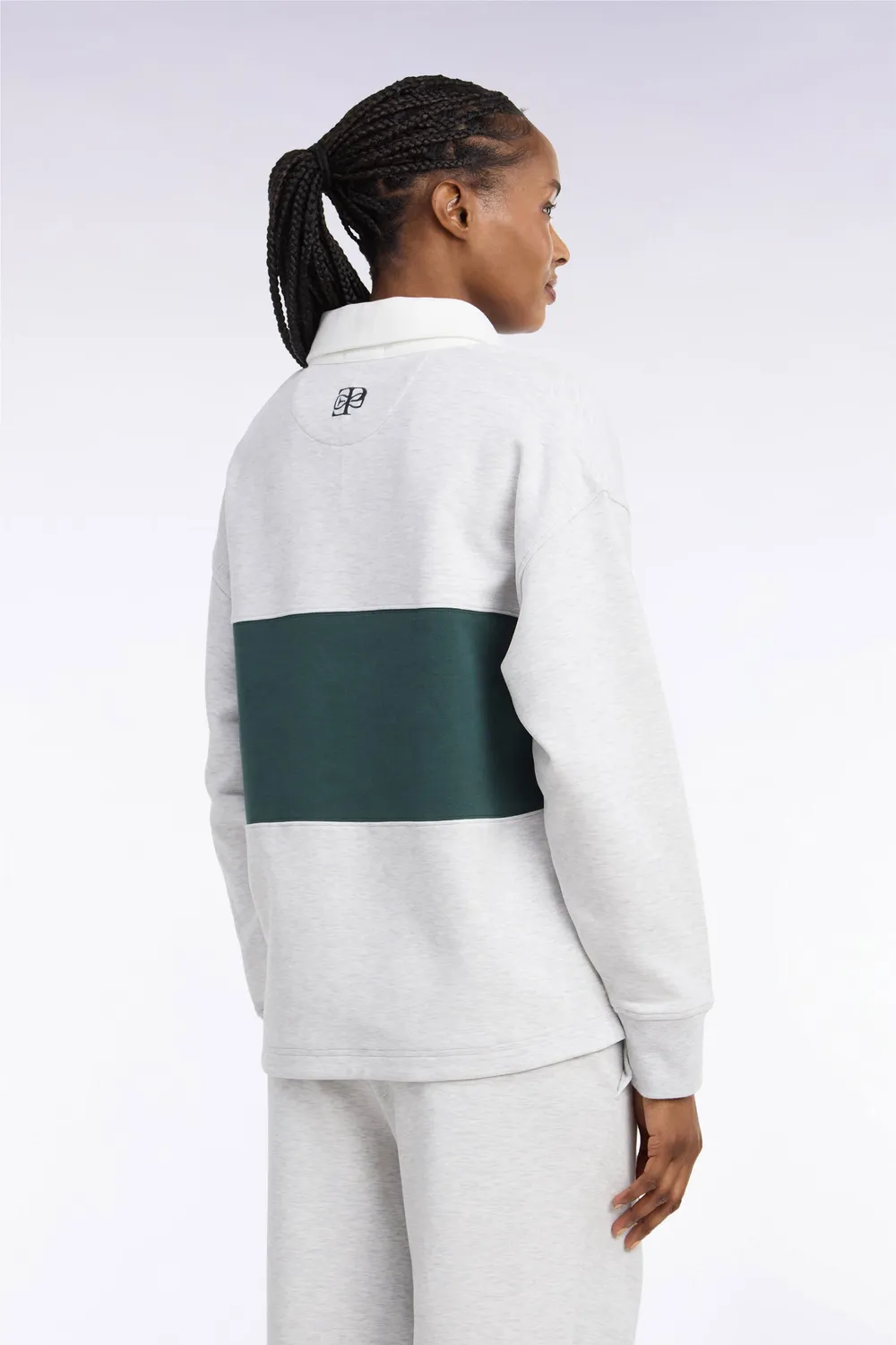 Eden Park Rugby Heritage sweatshirt gris chiné unisexe