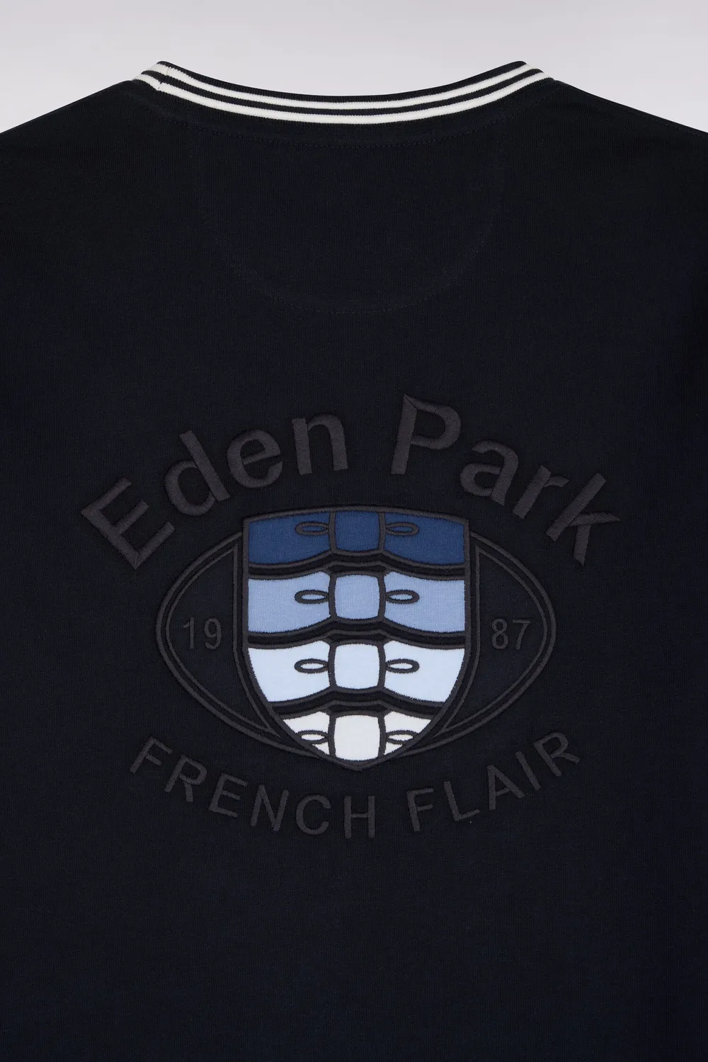 Eden Park t-shirt bicolore bleu manches courtes