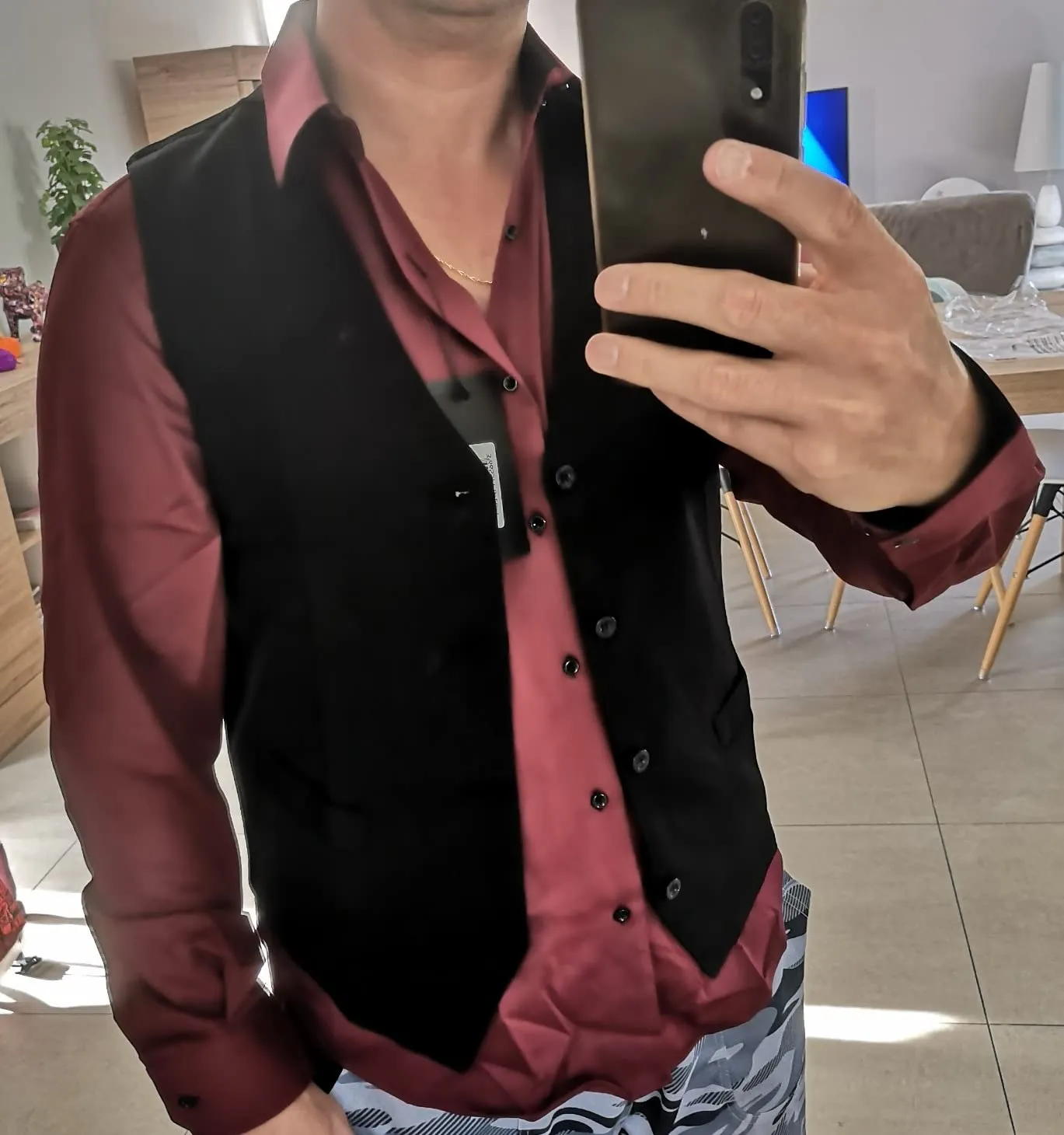 Subliminal Mode RN22 chemise homme coupe slim manches longues