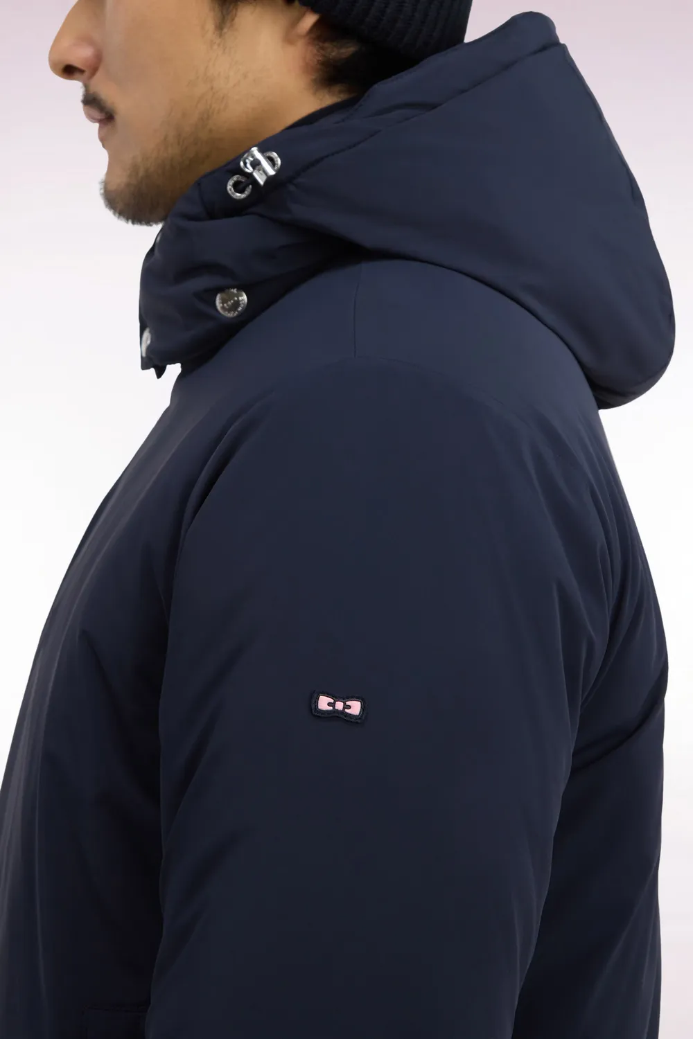 Eden Park Club Classique doudoune nylon marine courte homme