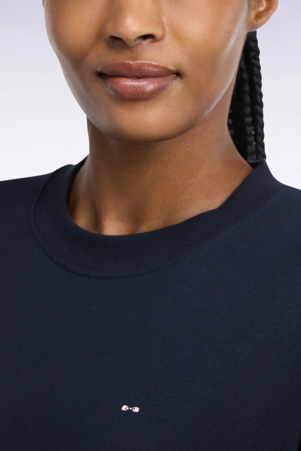 Eden Park t-shirt col rond marine coupe loose unisexe