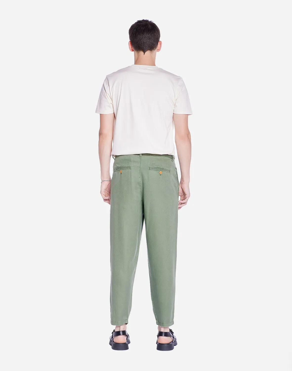 OLOW Swing pantalon vert sauge Tencel