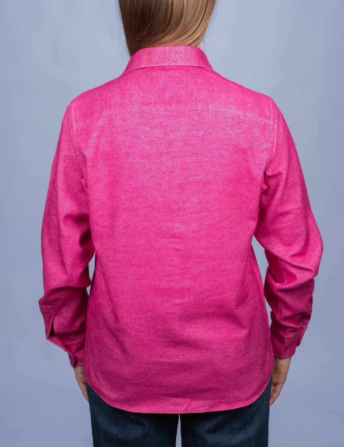 La Chemise Française Flanelle Chaude chemisier coton fuchsia