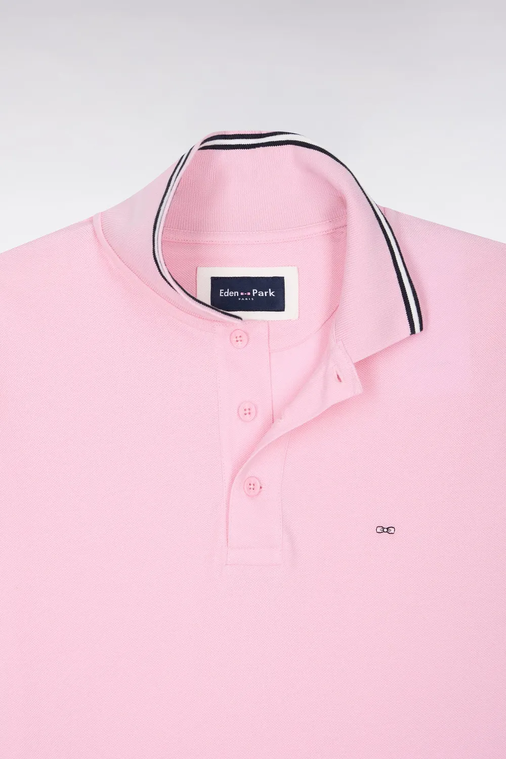 Eden Park Legend Rugby polo homme rose piqué coton