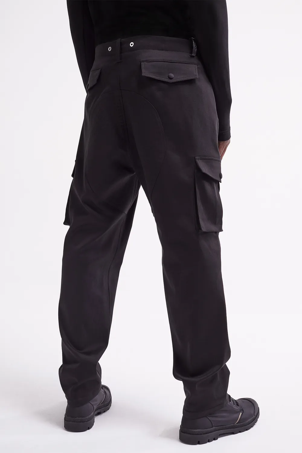 French Deal Cargo pantalon coton cuir