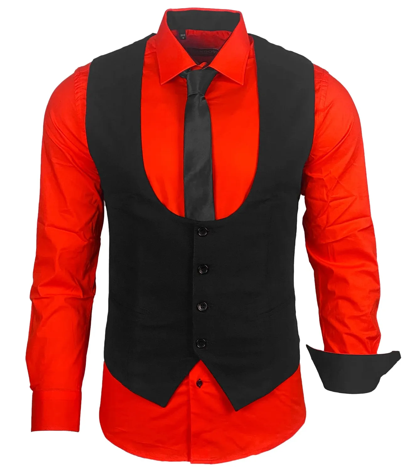 Subliminal Mode RN22 chemise homme coupe slim manches longues