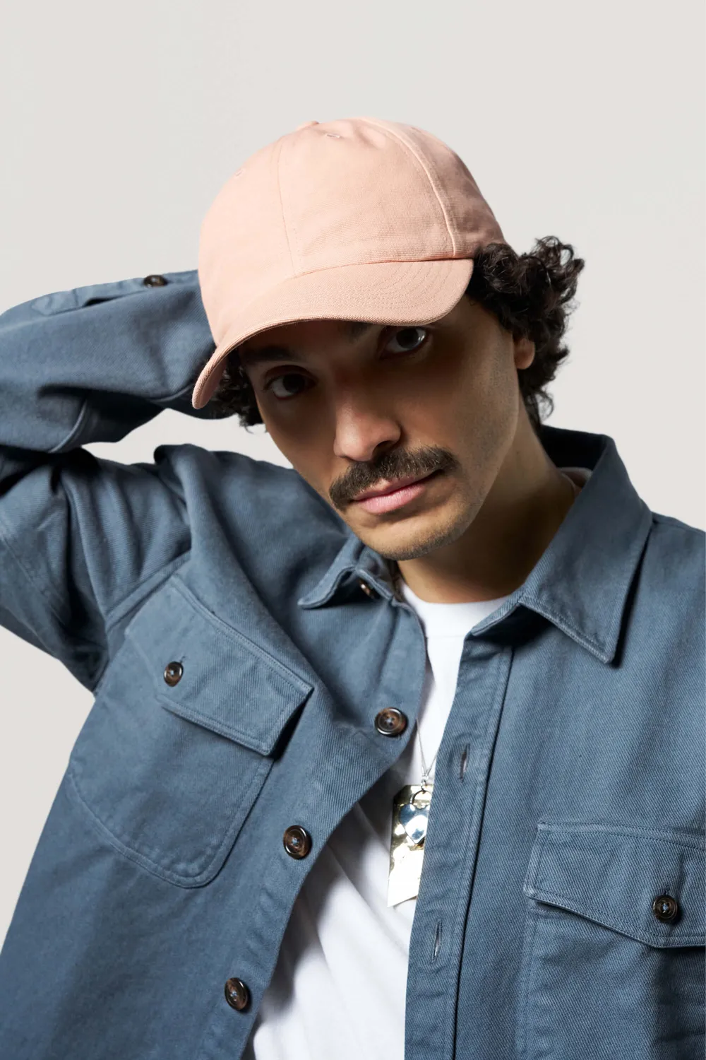 Loom la casquette classique coton rose