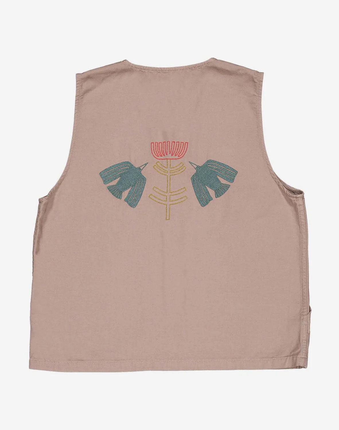 OLOW Orni veste sans manches beige brodée