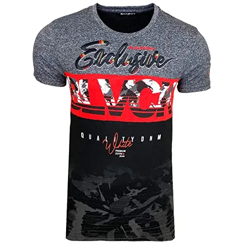 Subliminal Mode Bicolore Black t-shirt homme manches courtes coton