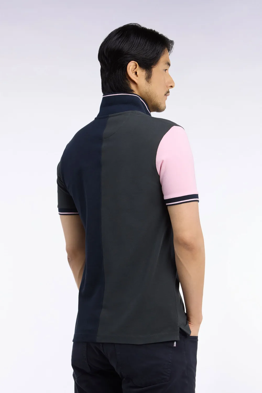Eden Park polo homme coton marine kaki coupe droite M