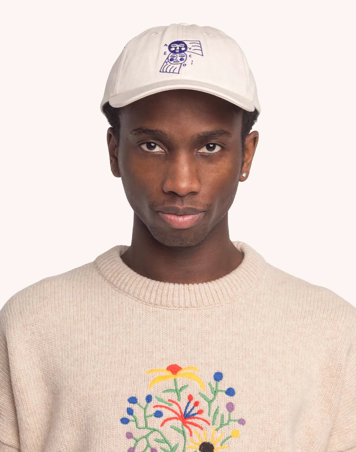 OLOW Six Panel Avec Toi casquette écru coton bio