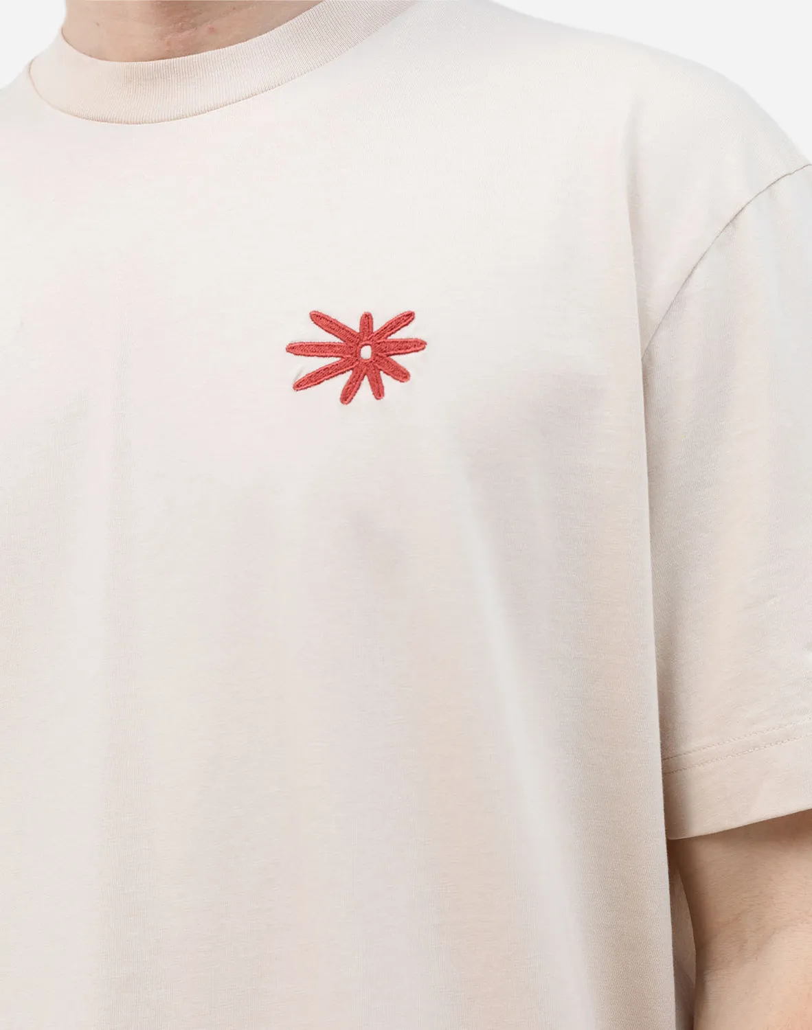 OLOW Flower t-shirt creme coton bio graphique