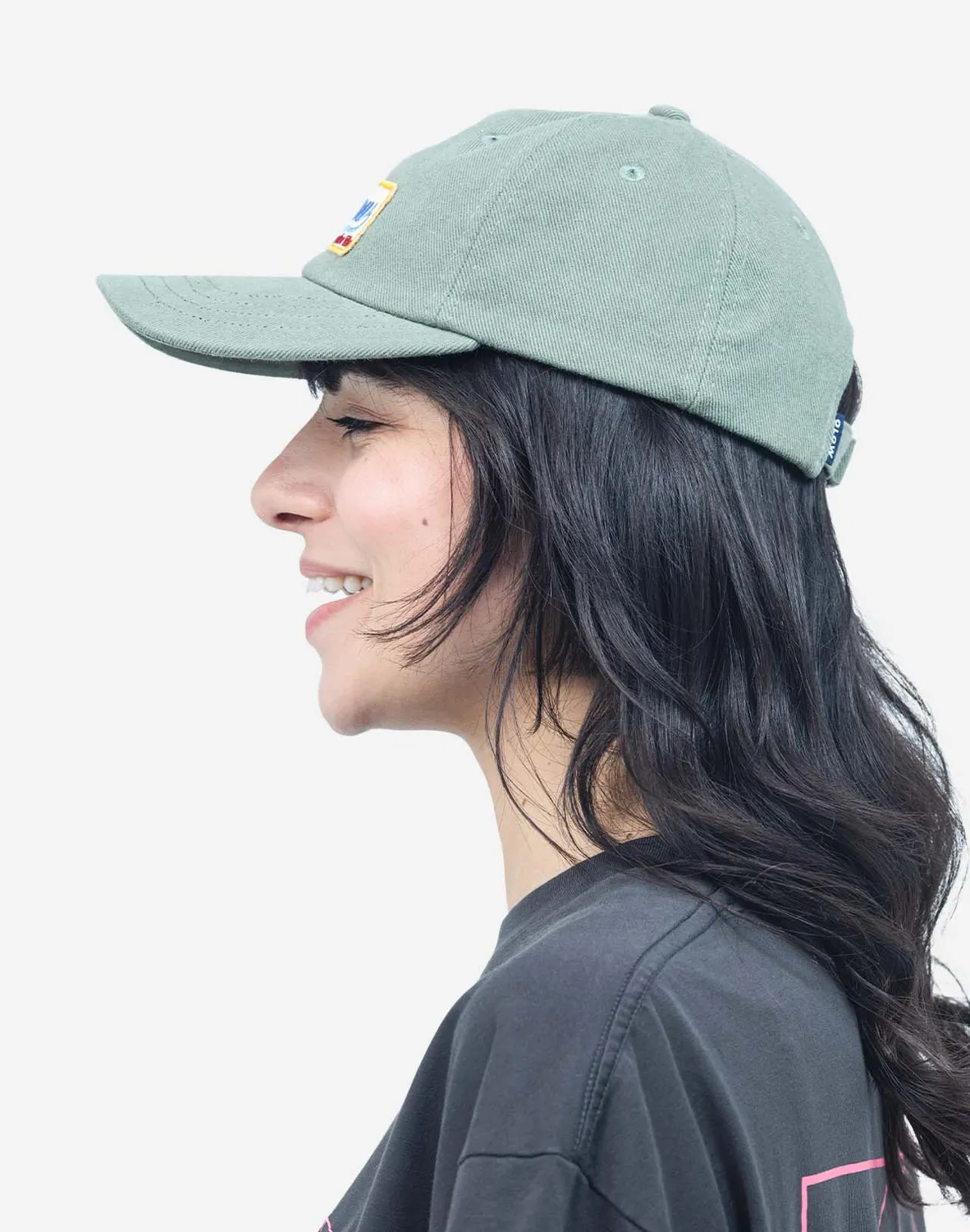 Olow Carlton casquette six panels vert olive coton bio