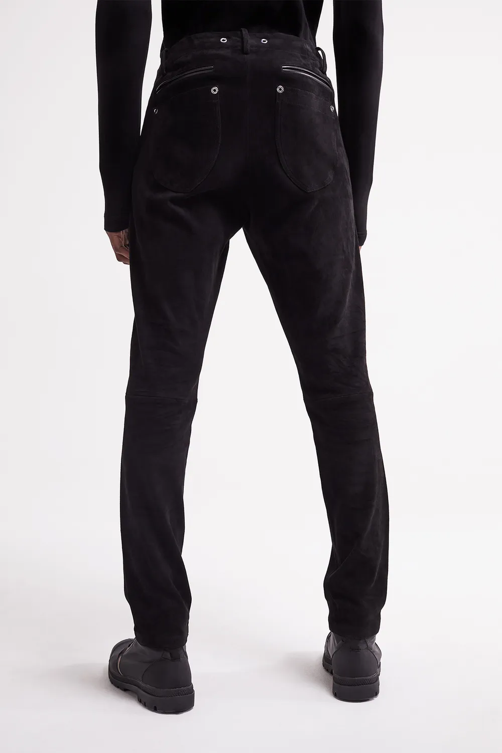 French Deal Sensation pantalon cuir agneau stretch