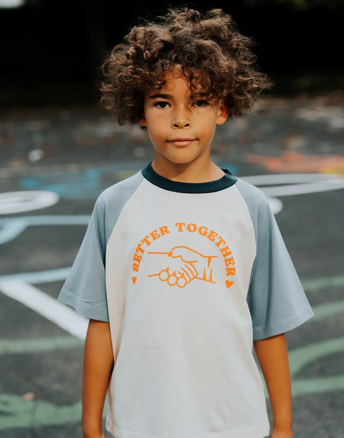 OLOW Better Together t-shirt enfant raglan bicolore
