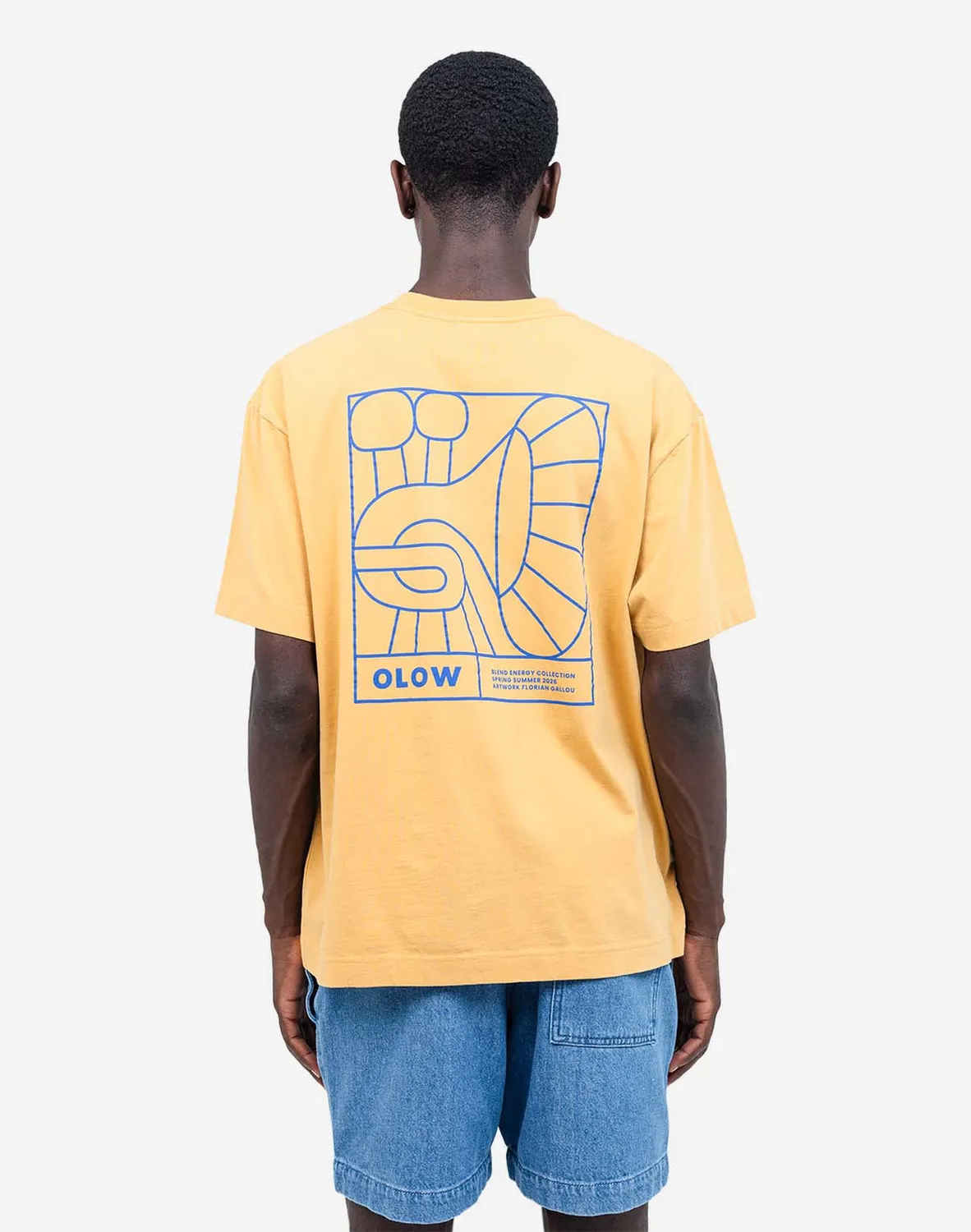 Olow Jazzy t-shirt ample ocre coton bio