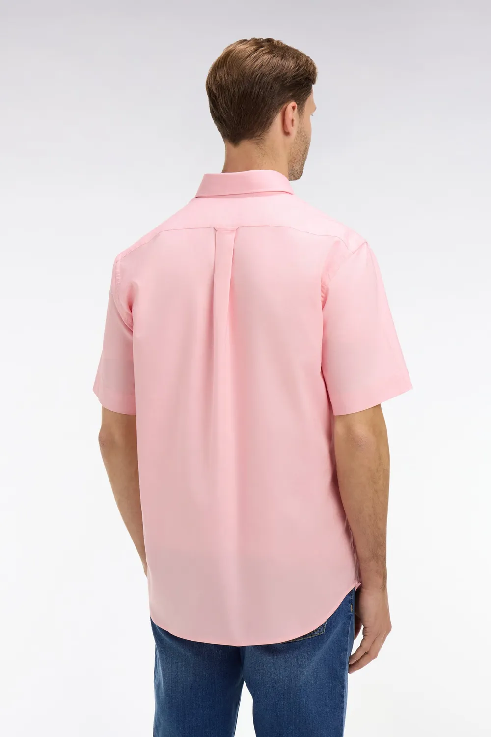 Eden Park Chemisette coton rose homme Oxford regular