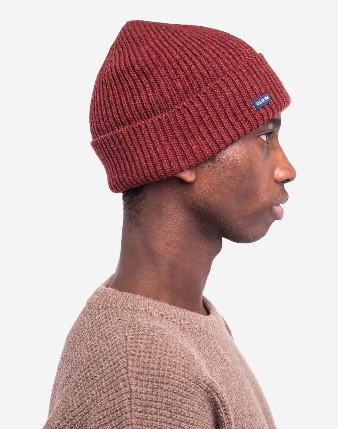 OLOW Odyssée bonnet rouille chiné laine