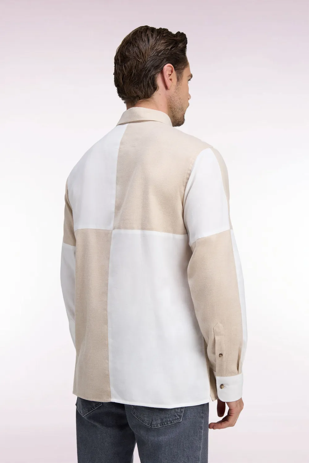 Eden Park Club Classique chemise homme coton beige écru