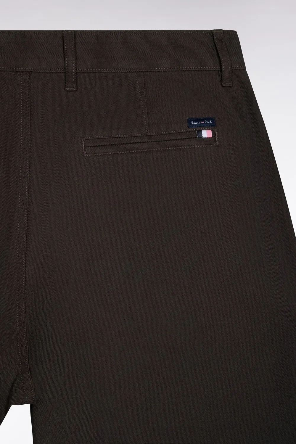 Eden Park Legend chino piqué coton pantalon kaki coupe regular
