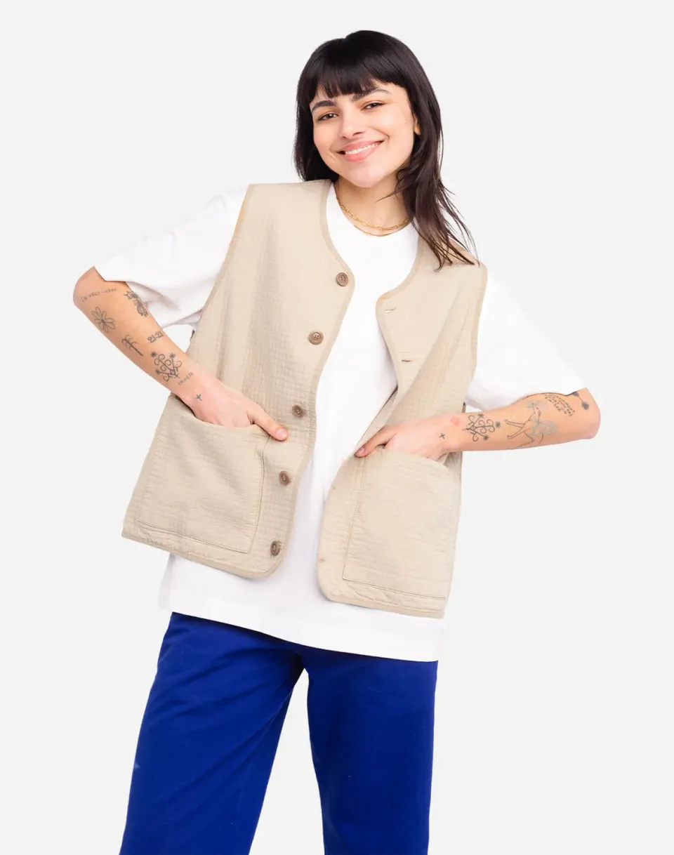 Olow Menzel Amor gilet sans manches vert olive