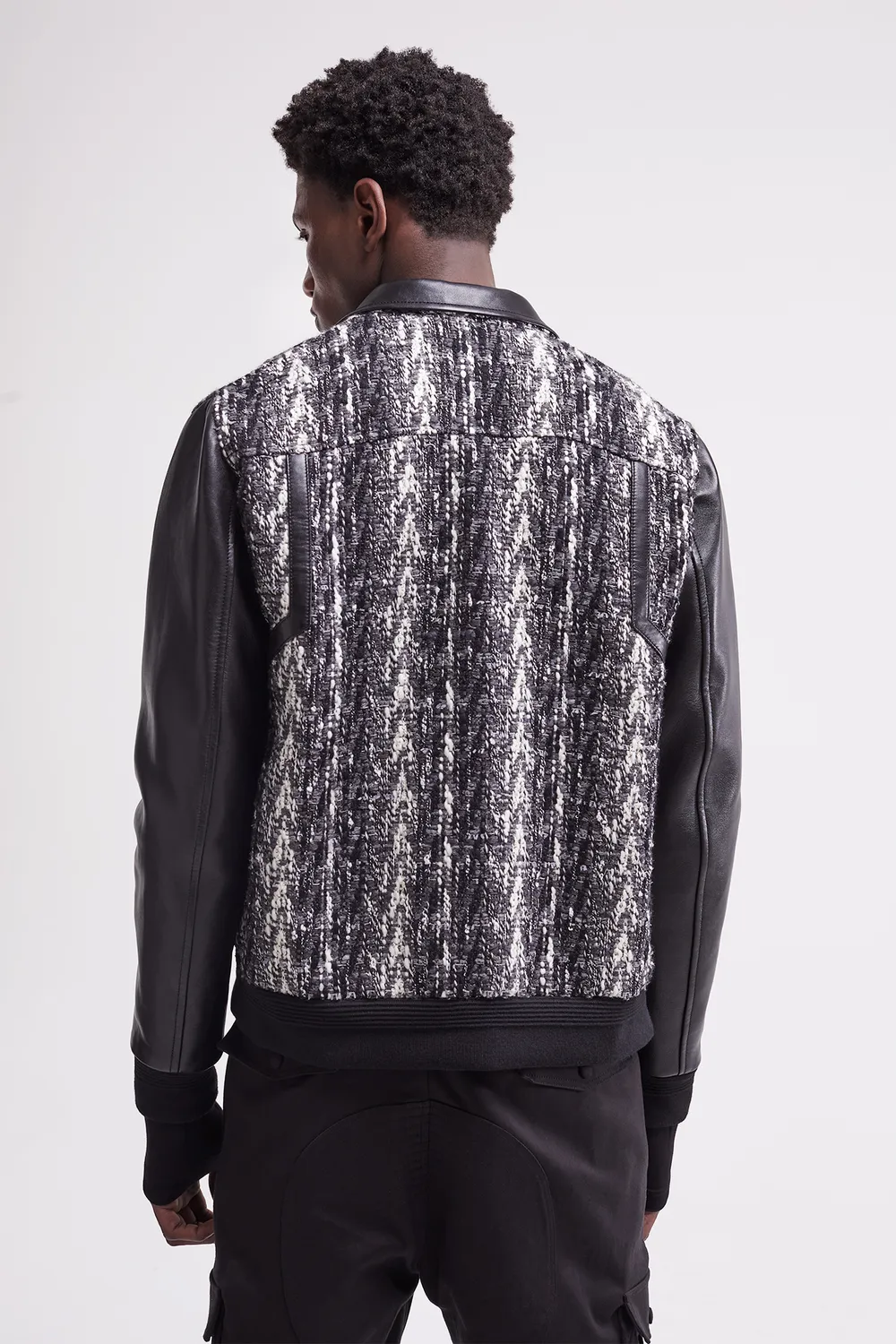 French Deal Évolution veste laine cuir agneau