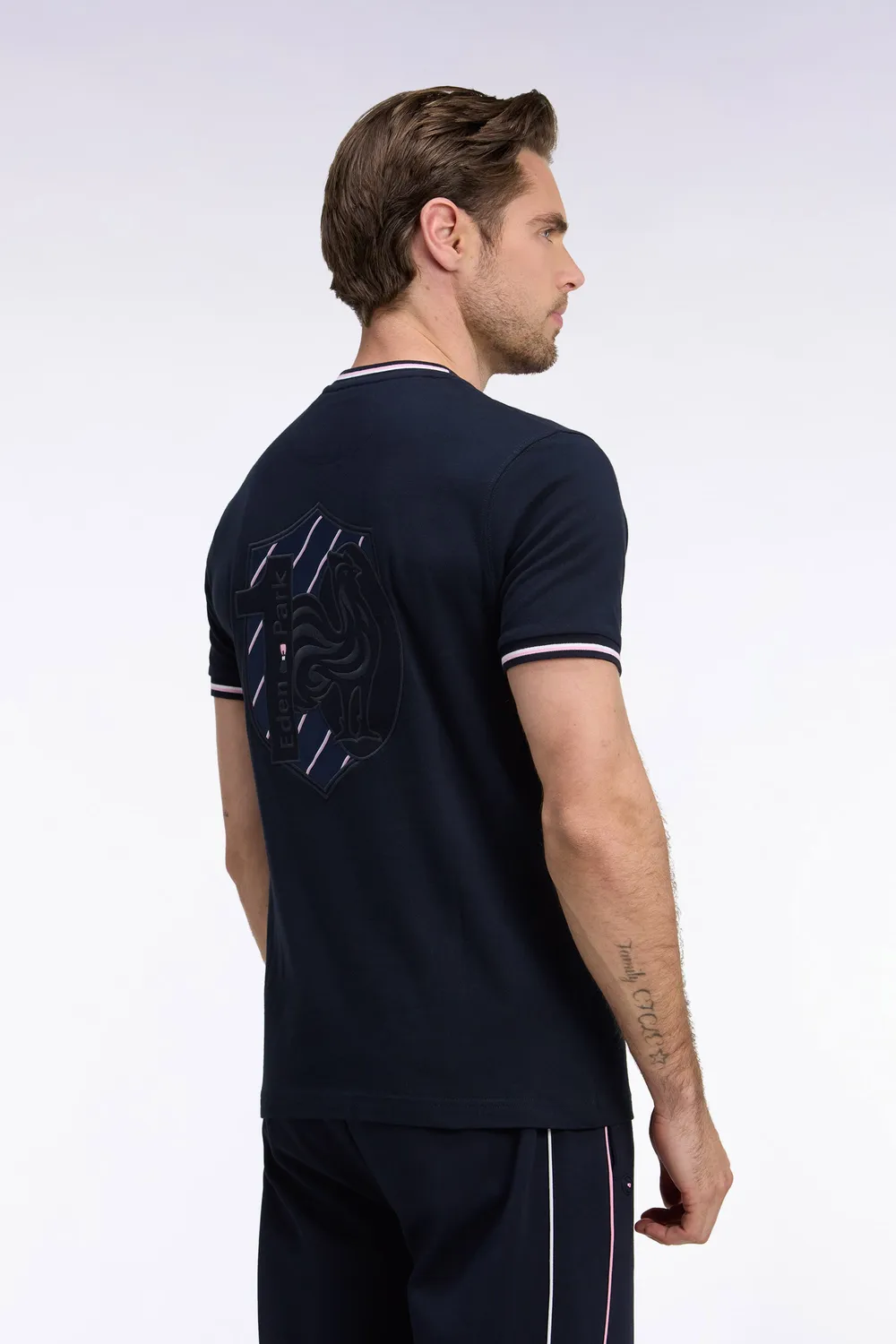 Eden Park XV de France t-shirt marine col rond coupe droite
