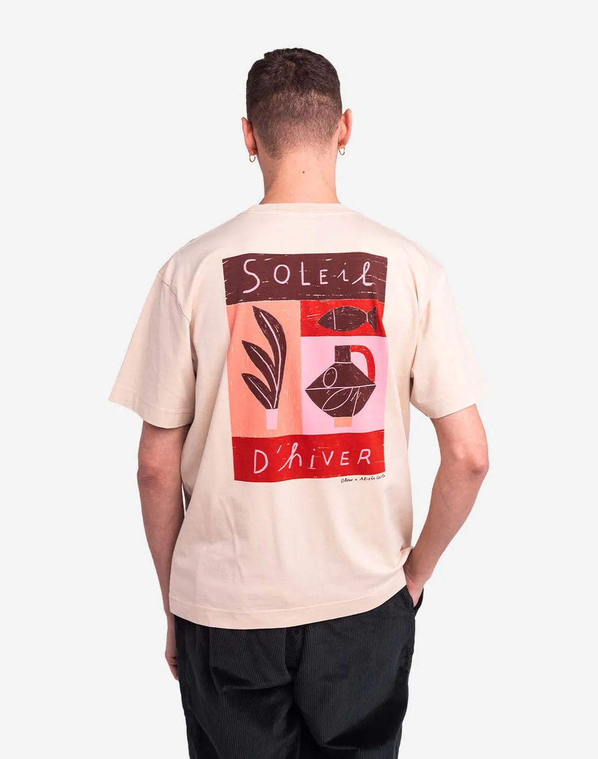 OLOW Soleil d'hiver t-shirt crème coton bio large