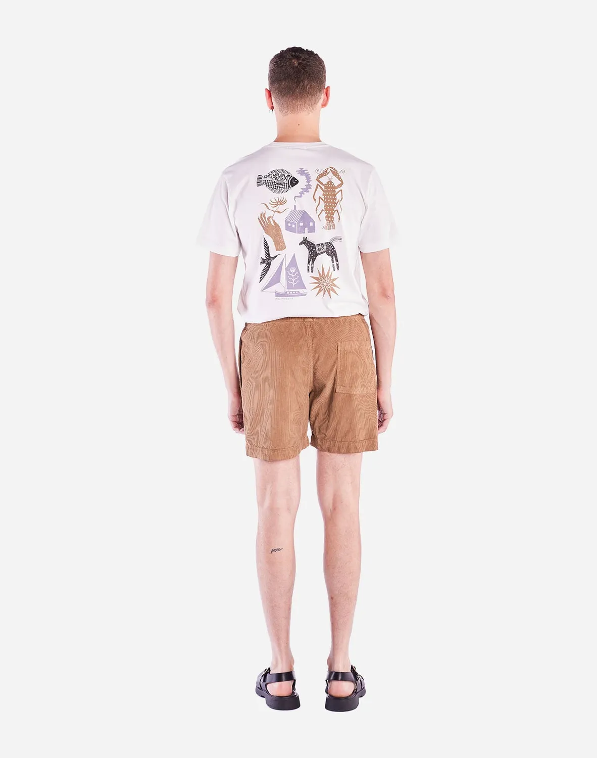 Olow Bodhi short taupe velours coton