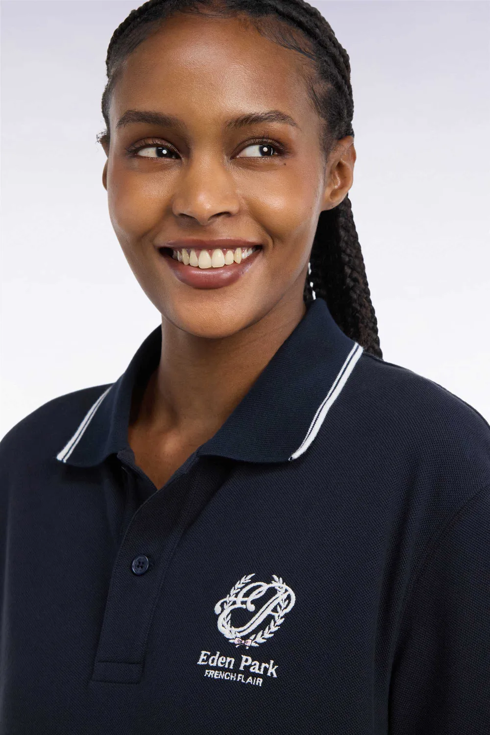 Eden Park H26MAIPC0038 polo unisexe marine coton mercerisé