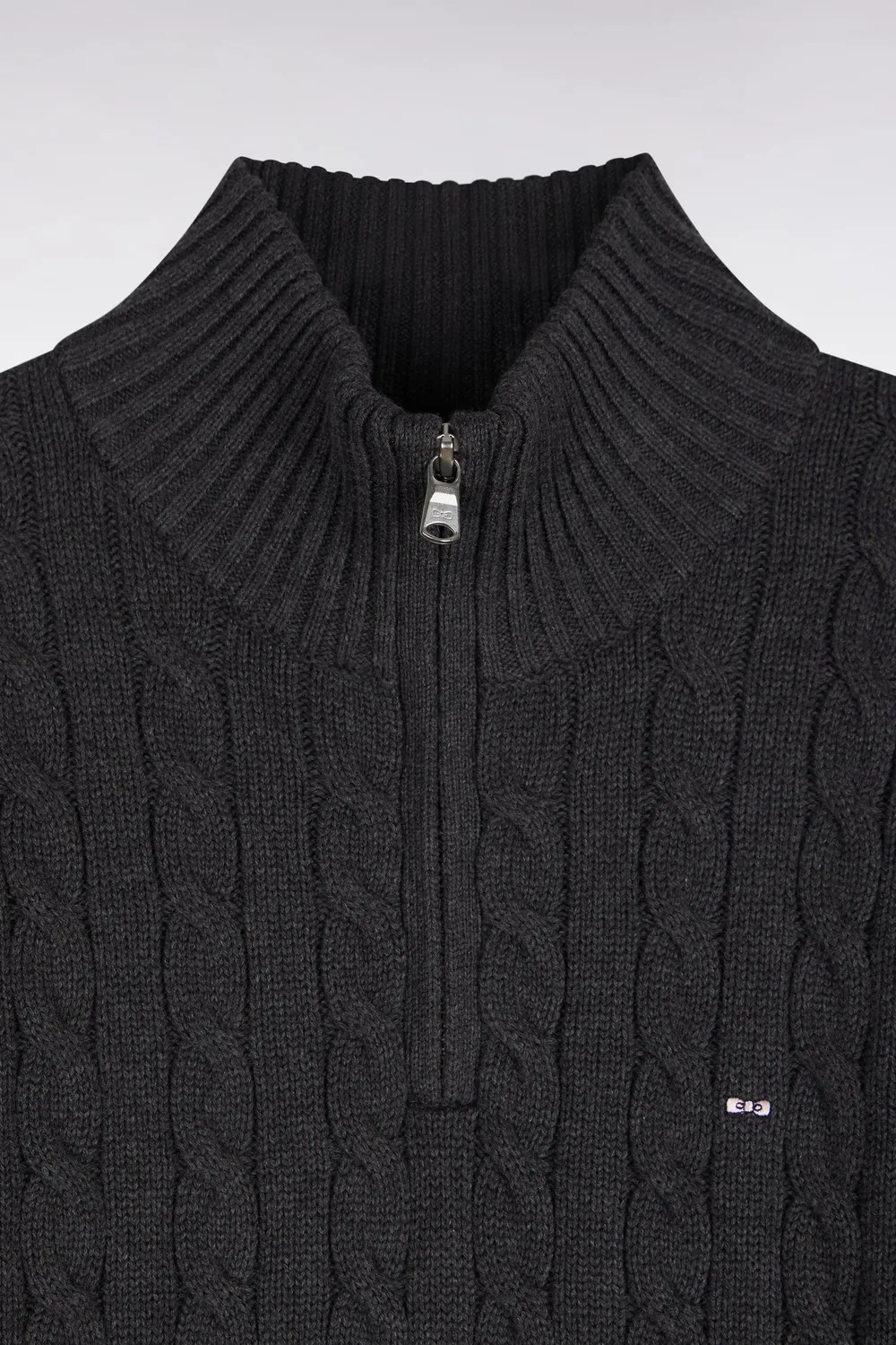 Eden Park H26MAIPU0028/GRF7 pull gris torsades coton