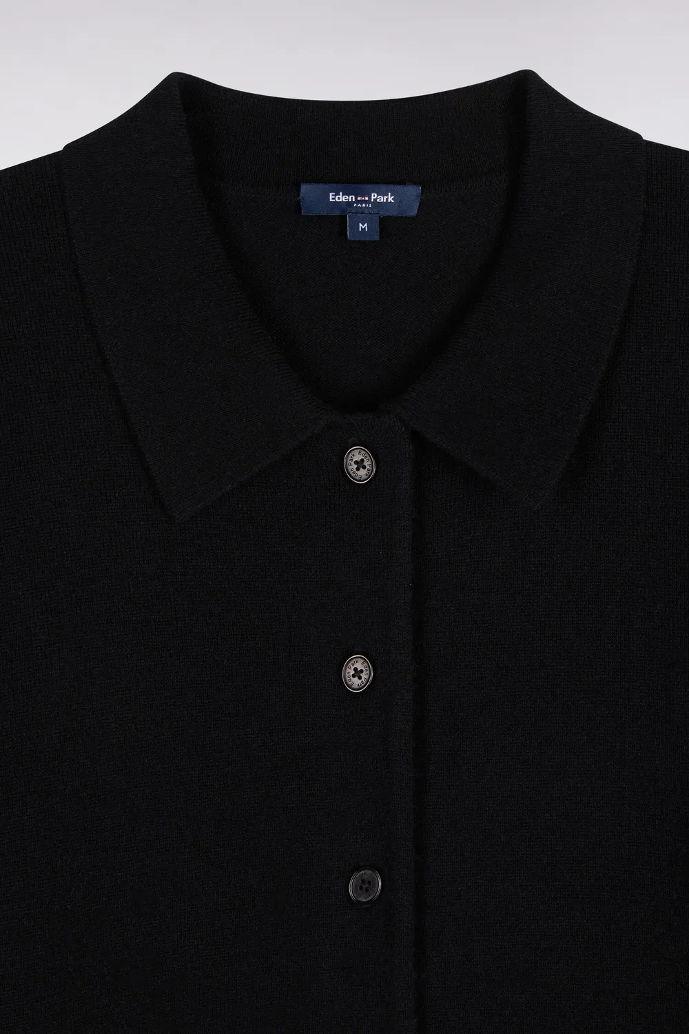 Eden Park Club H26MAICA0021 cardigan noir cachemire