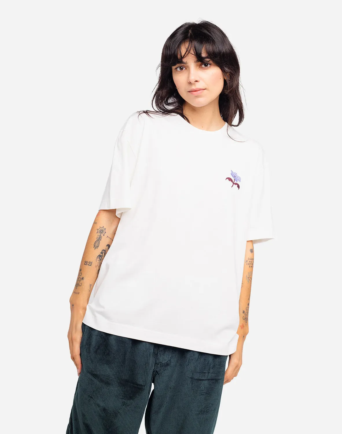 OLOW Friends t-shirt ample écru coton bio