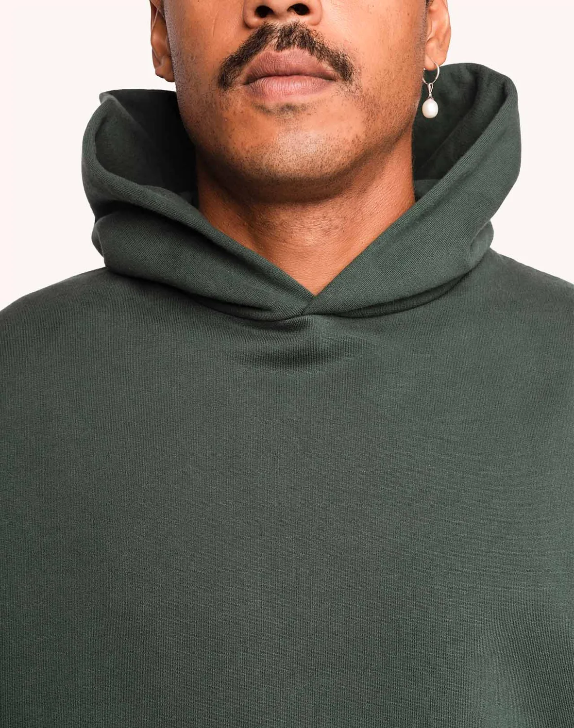 Olow Houdini sweat capuche vert mélèze molleton 430g