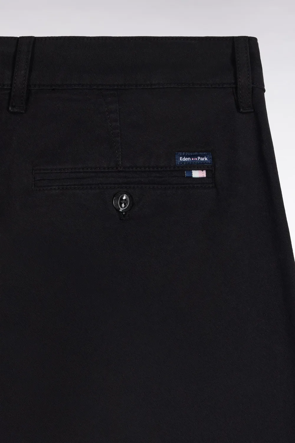 Eden Park pantalon chino noir stretch coupe droite
