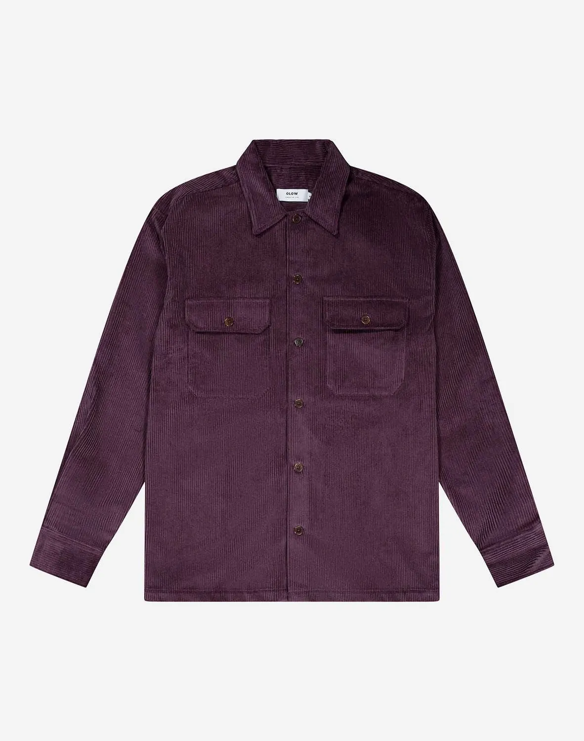 OLOW Décré chemise prune velours coton