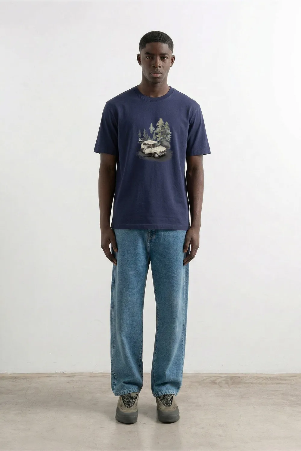 Edmmond Studios Wander t-shirt marine 190gr