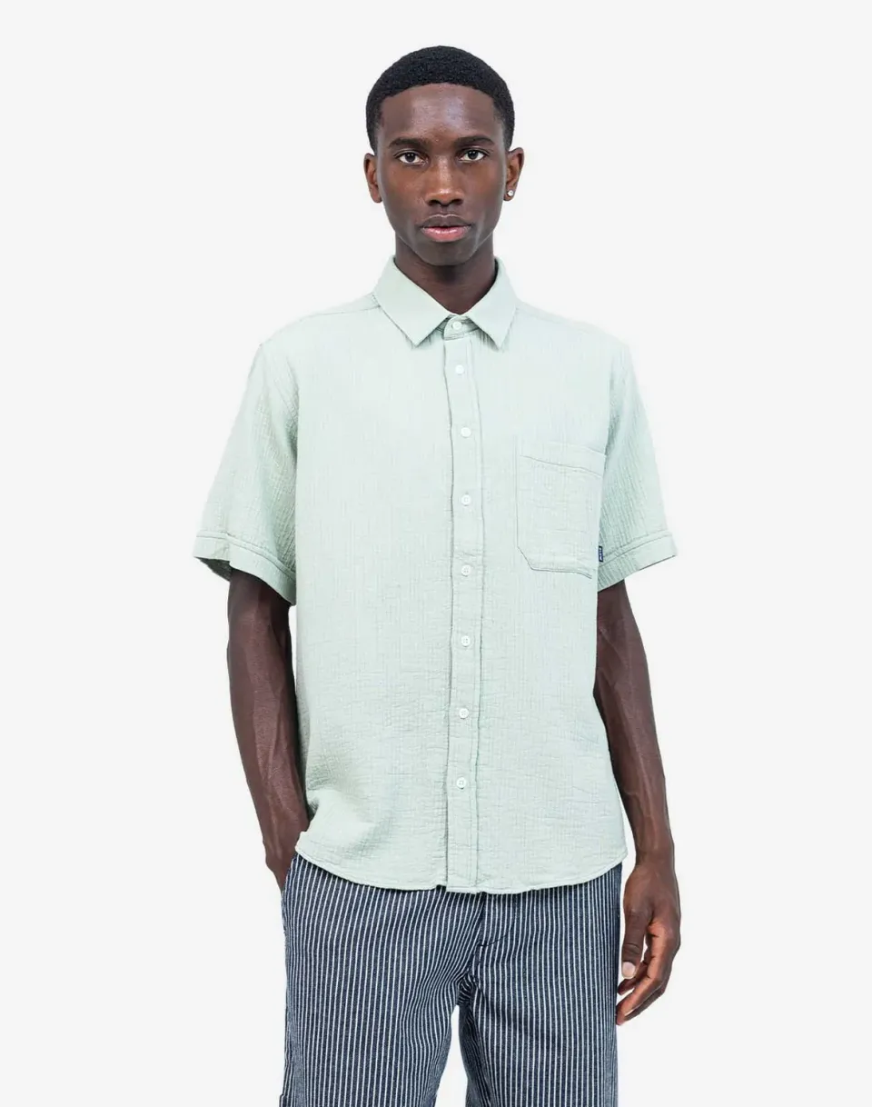 OLOW Lewis chemise homme celadon gaze coton