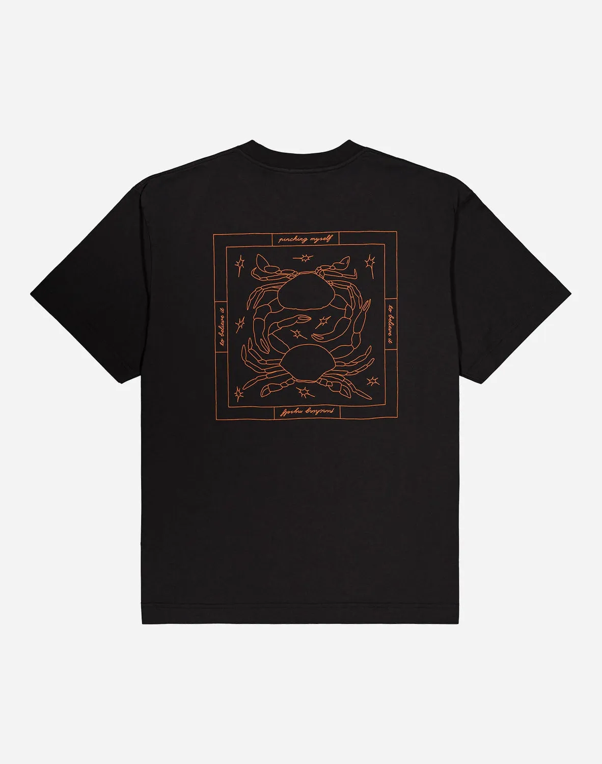 OLOW Étrille t-shirt ample noir carbone coton bio