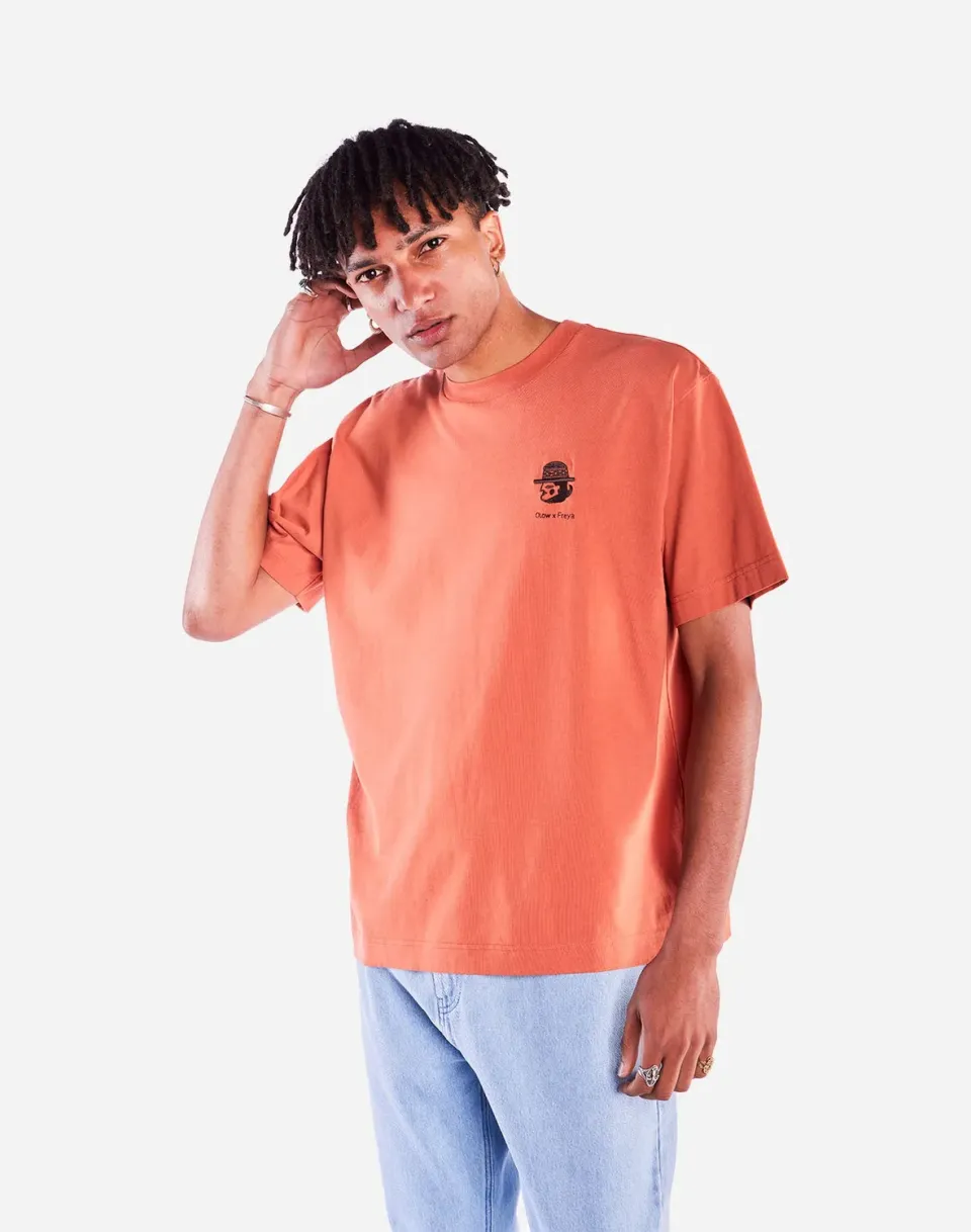 Olow Sabanero t-shirt ample mandarine