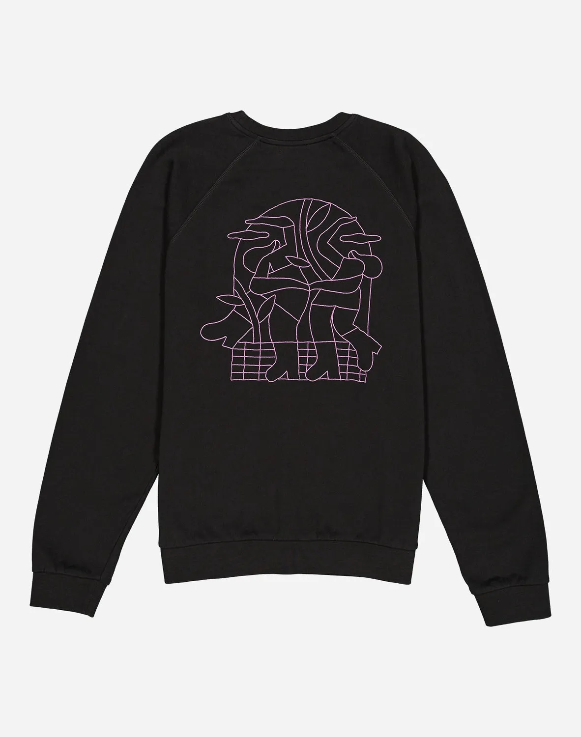 OLOW Party sweat noir carbone coupe ample molleton