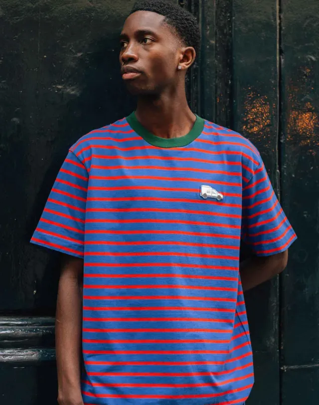 OLOW Bagnole t-shirt rayé loose coton artiste