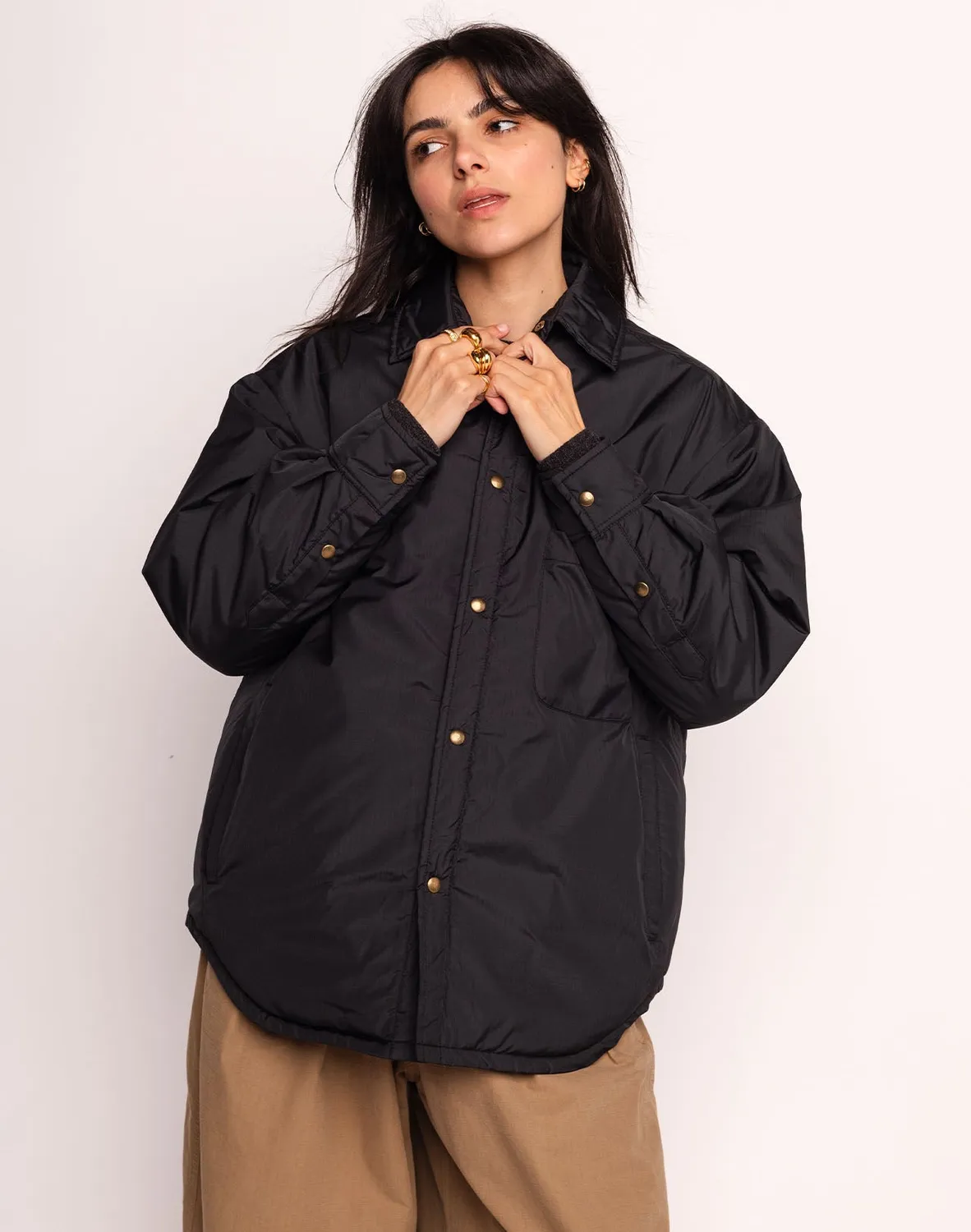 OLOW Tacoma veste noire oversize déperlante
