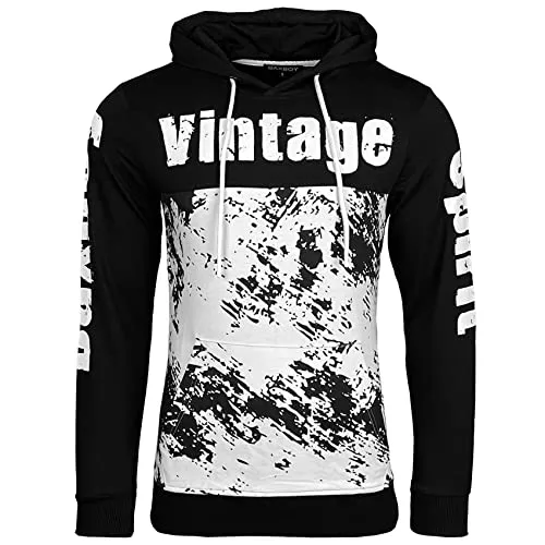 Subliminal Mode BX-603 hoodie homme bicolore gris foncé M