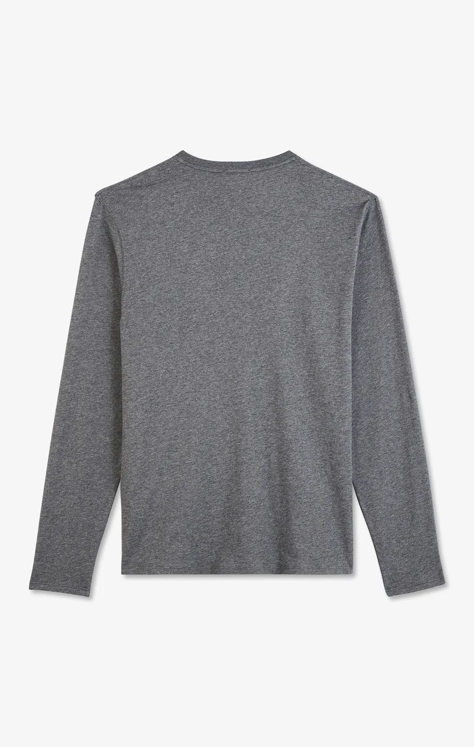 Eden Park t-shirt manches longues gris coton Pima col rond