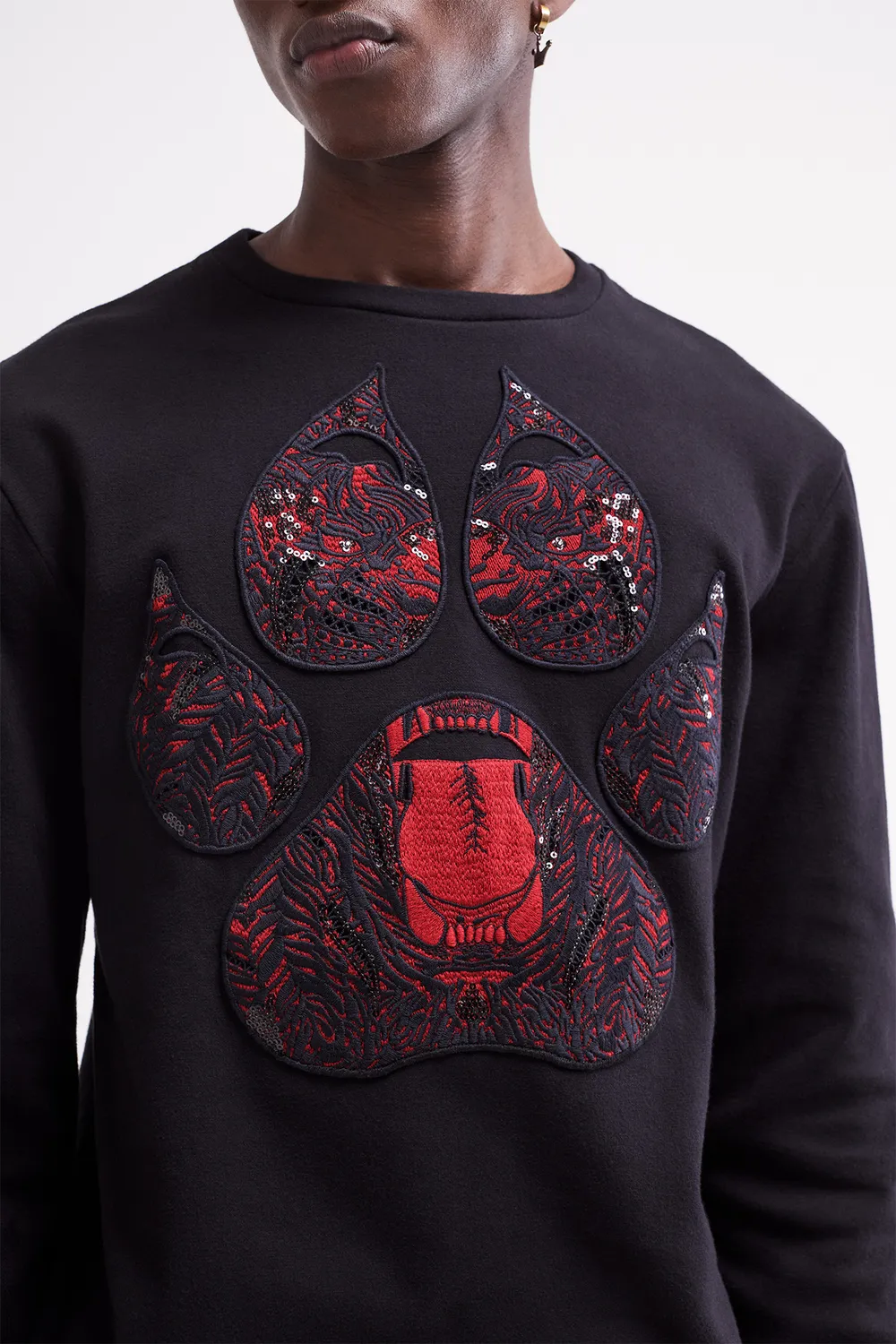 French Deal Scratch sweatshirt coton patte de lion