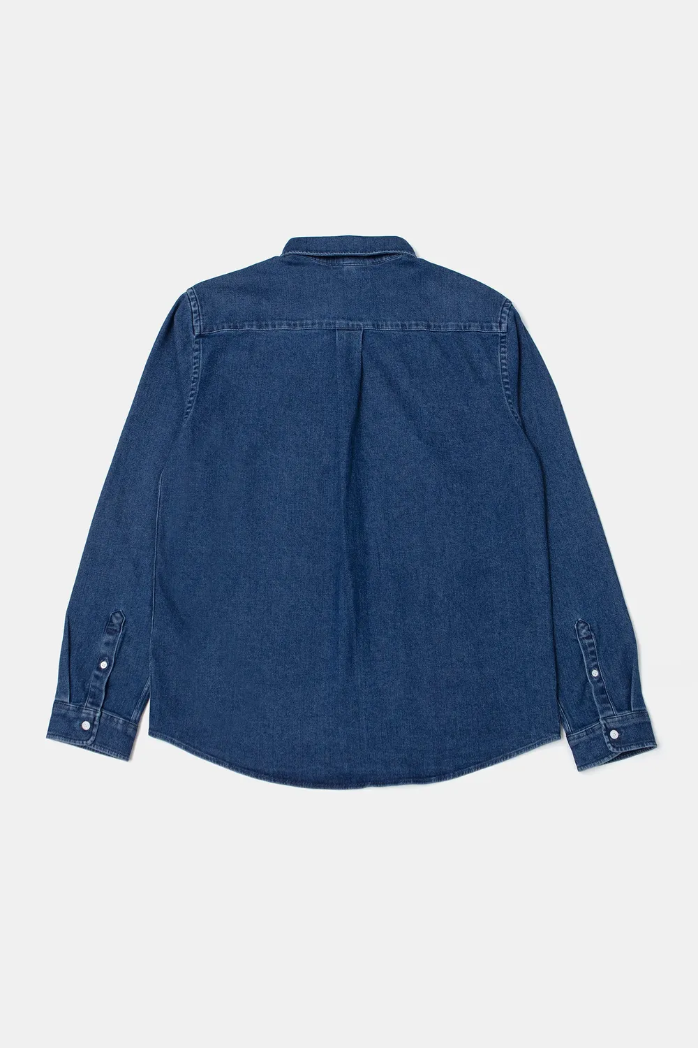 Edmmond Studios Duck Denim Shirt chemise stone wash coton