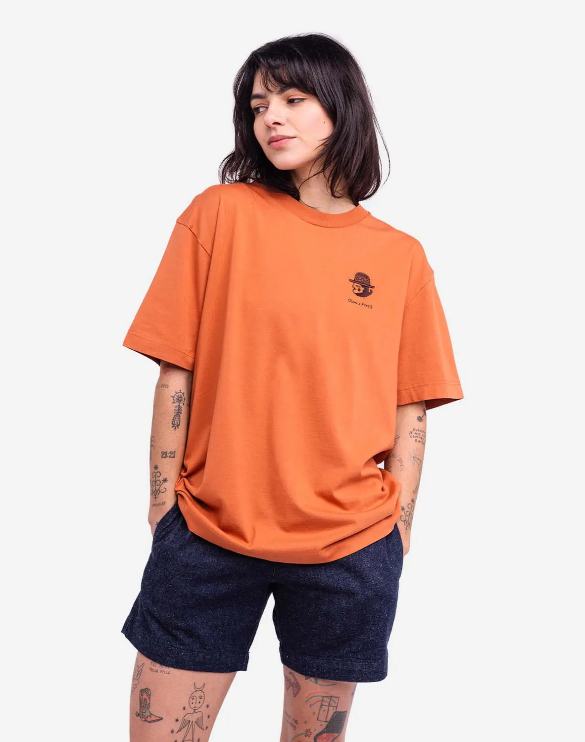 OLOW Sabanero t-shirt col mandarin loose