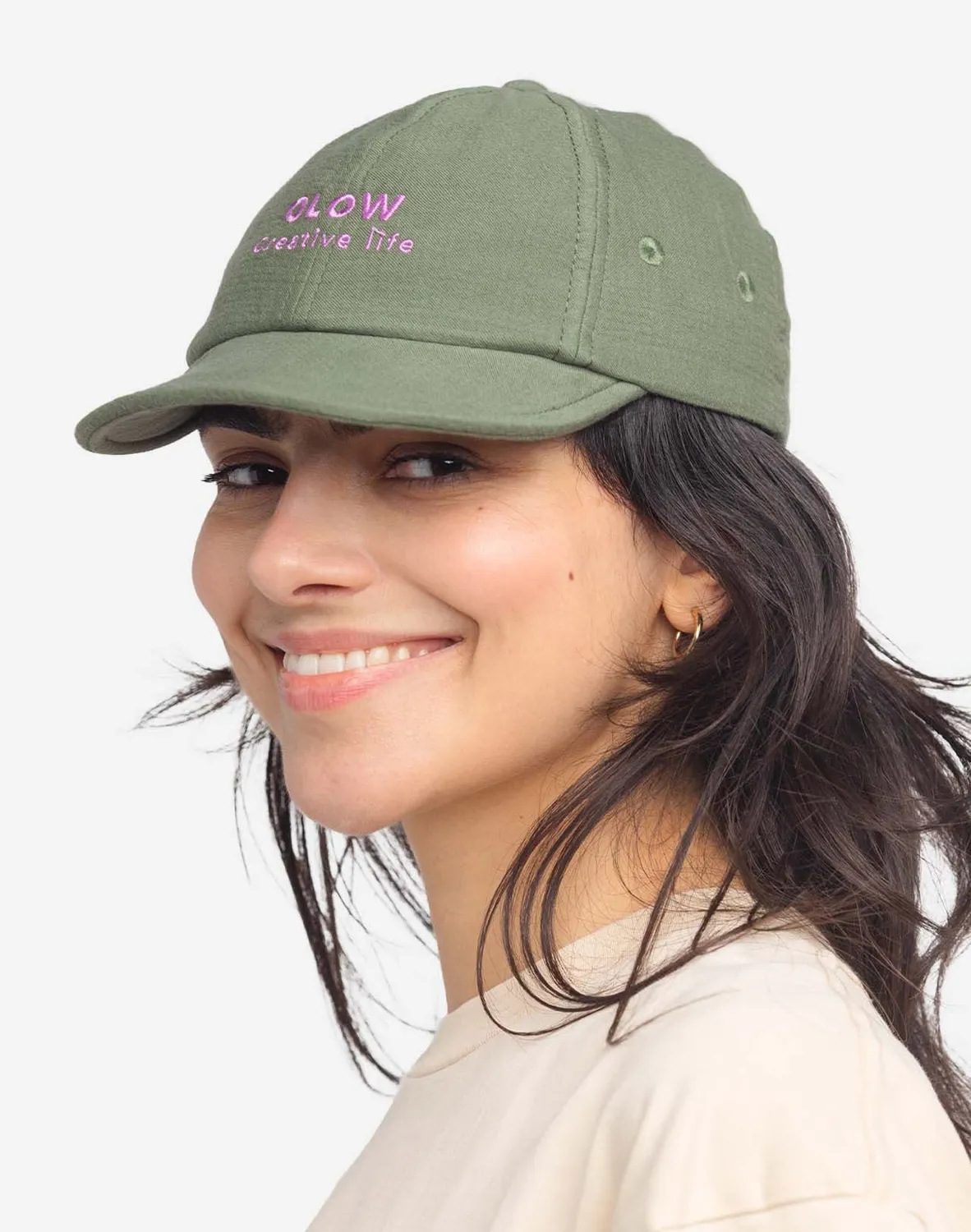 OLOW Creative Life casquette kaki coton